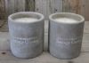 concrete can candles